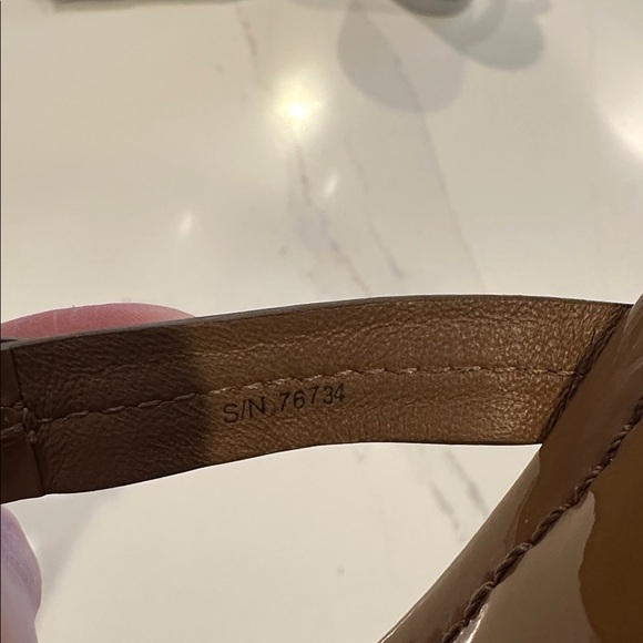 Tory Burch Miller Sandals Patent Tan Size 12 Sand - Picture 8 of 9